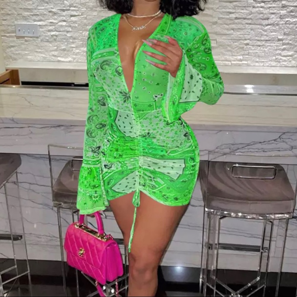 Bandana See Through Dress
